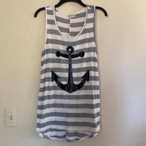 Anchor Free Kisses long tank top